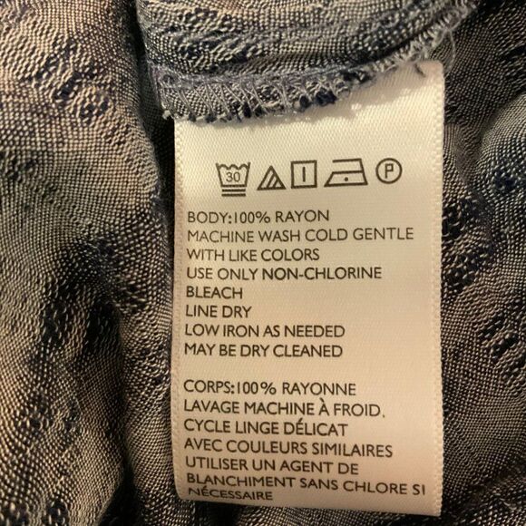 UO Silence + Noise Blue Grey Plaid Surplice Tunic Top Medium - Picture 10 of 10